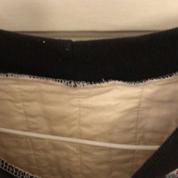 Recycled / upcycled quilt crewneck sweatshirt sweater - medium / large - Picture 4 of 7